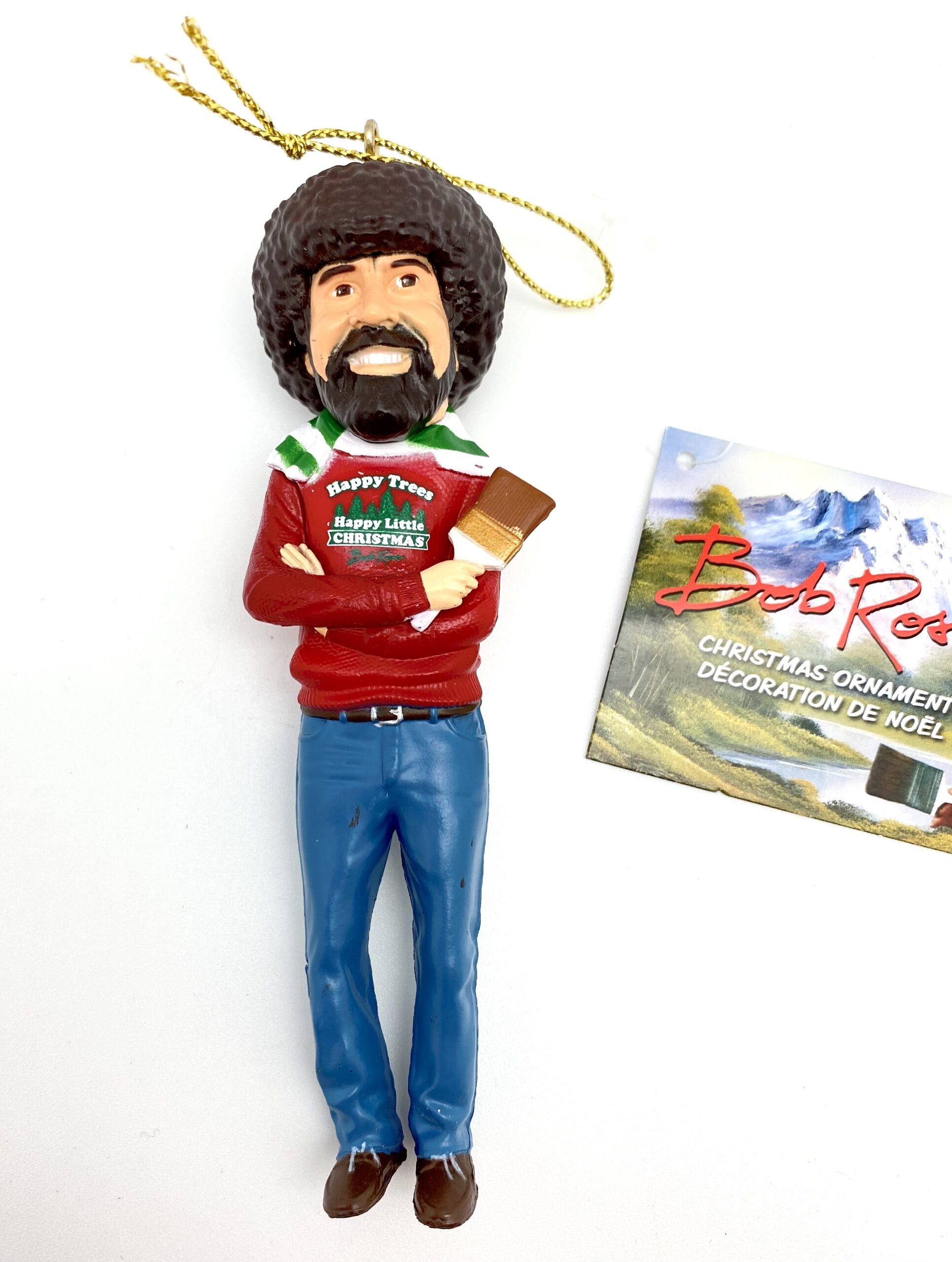 Bob Ross Ornament  Gay Dolphin Gift Cove